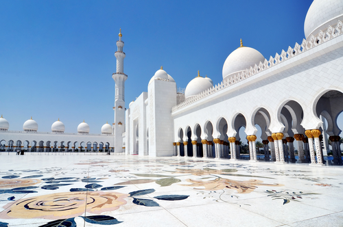 Detalle de la mezquita de Sheikh Zayed