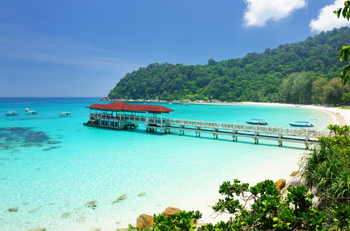 Playa en islas Perhentian