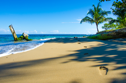 Playa en isla del Coco