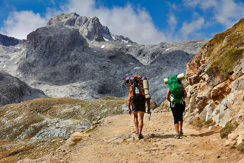 Senderistas en Picos de Europa