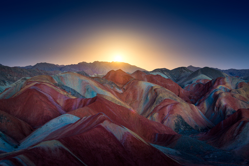 Atardecer en Zhangye