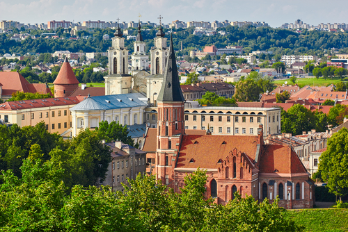 Vista de Kaunas en Lituania