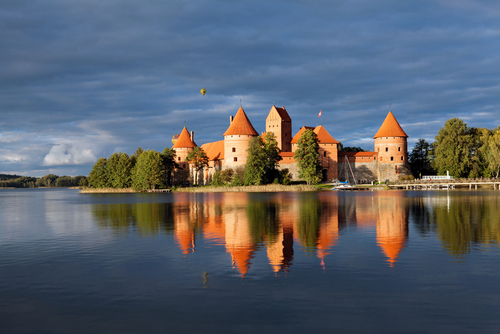 Castillo de Trakai en Lituania