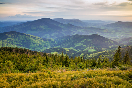 Montañas Beskydy en Moravia