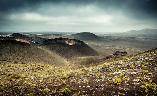 Conos volcánicos en Timanfaya