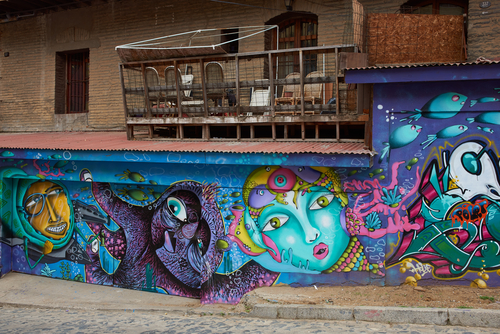 Arte callejero en Valparaíso 
