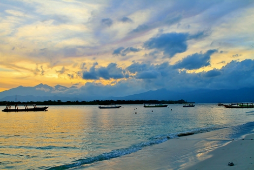 Atardecer en las islas Gili