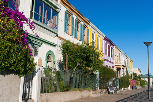 Casas de colores en Valparaíso