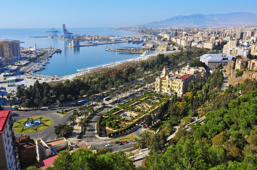 Vista de Málaga