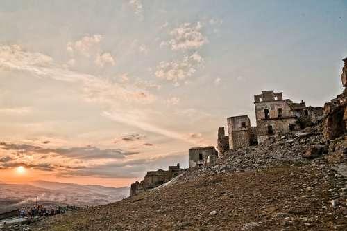 Atardecer en Craco