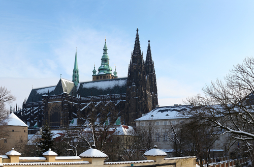 Catedral de Praga en invierno