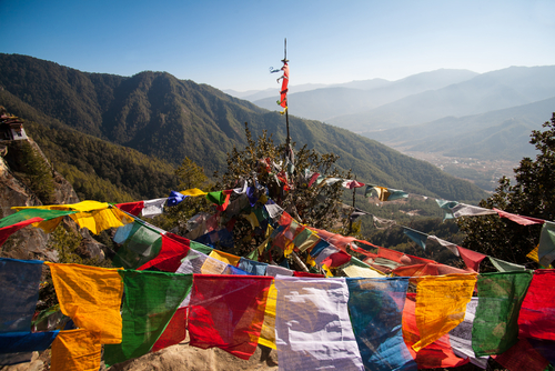 Templobudista en Bután