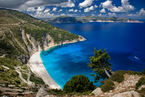 Playa de Myrtos en Cefalonia