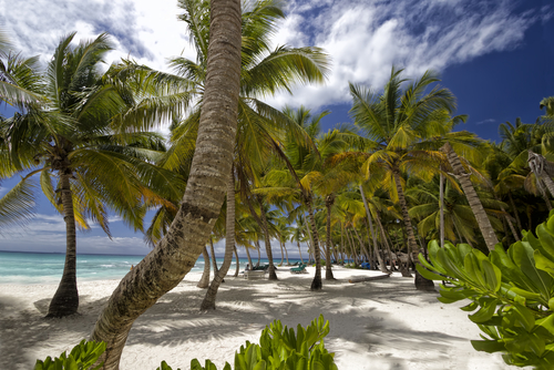 Playa en Roatán, Honduras