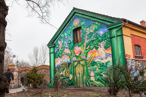 Barrio de Christiania en Copenhague