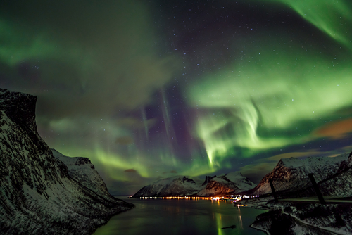 aurora boreal en las islas Lofoten