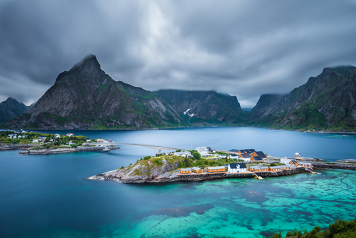 Monte Olstind en islas Lofoten