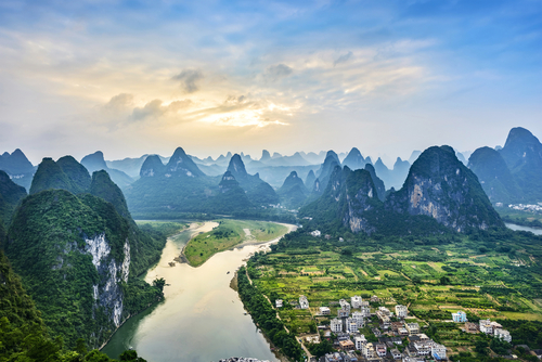 Paisajes de Gulin en China