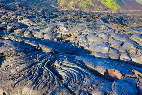 Río de lava en el Parque Nacional de los Volcanes