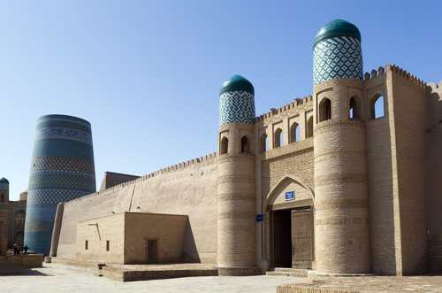 Mezquita en Urgench en Turmenistán