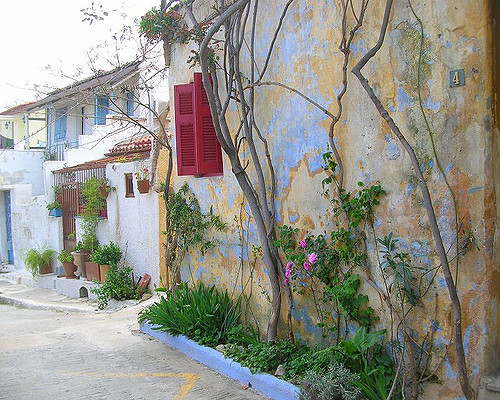 Barrio de Anafiotika en Atenas