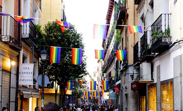 Barrio de Chueca para alojarse en Madrid