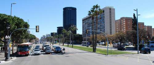 Avenida Diagonal de Barcelona