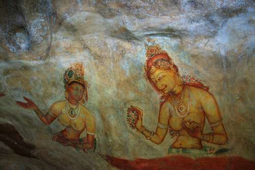 Dibujos en Sigiriya