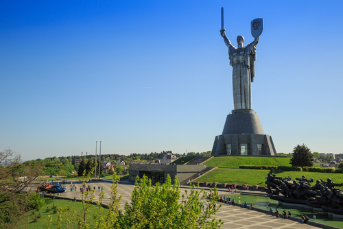 Estatua de la Madre Patria en Kiev.