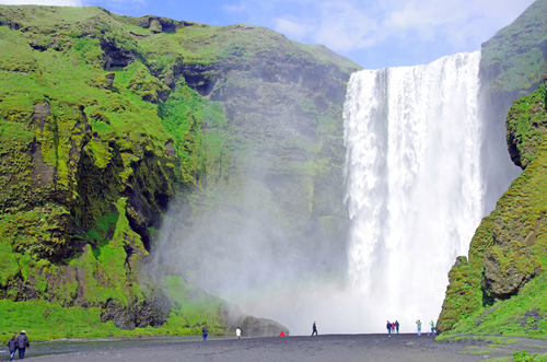 Cascada Skogafoss en Islandia