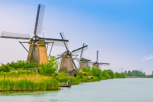 Molinos en Kinderdijk, Países Bajos