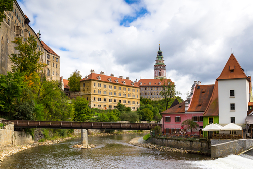Puente de madera de Cesky Krumlov