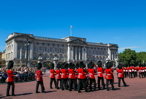 Cambio de guardia en el Palacio de Buckingham