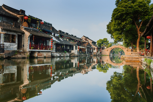 Canales de Xitang en China