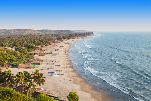 Playa de Arambol en Goa