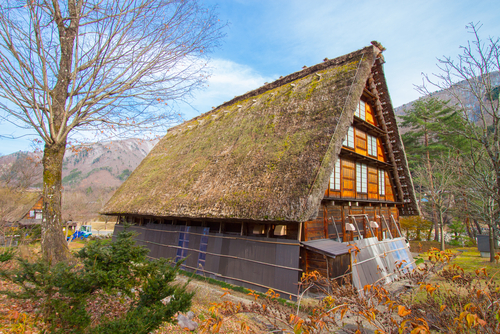 construcción en Shirakawago