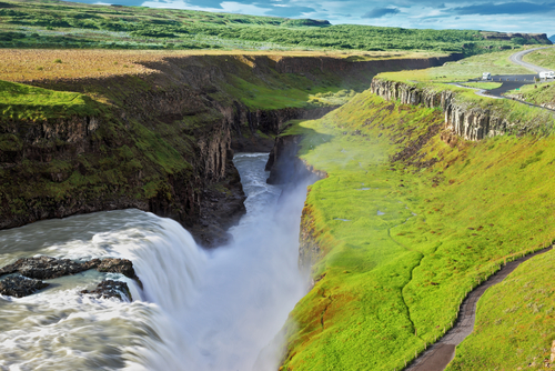 Cascada Gullfoss en Islandia