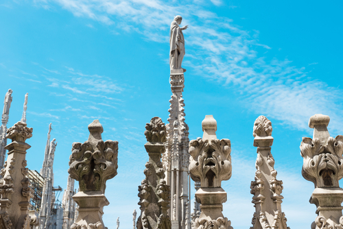 Terraza de la catedral de Milán