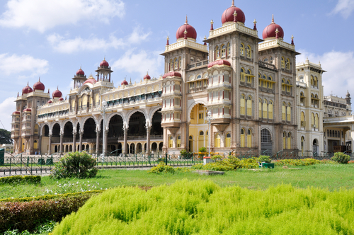 El espectacular palacio de Mysore en la India