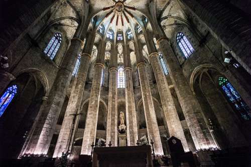 Interior de Santa María del Mar