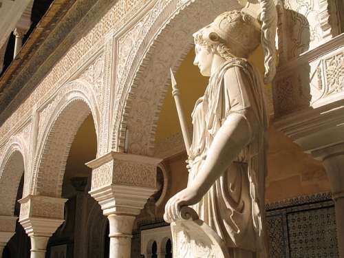 Escultura de Atenea en la Casa de Pilatos