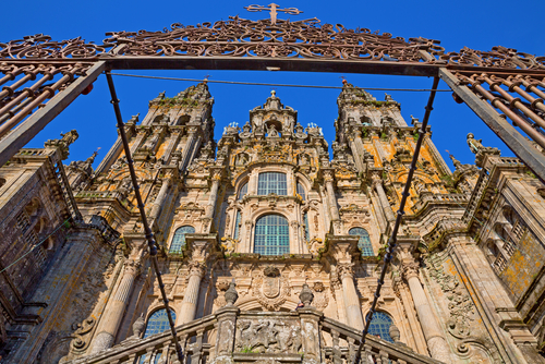FAchada de la catedral de Santiago