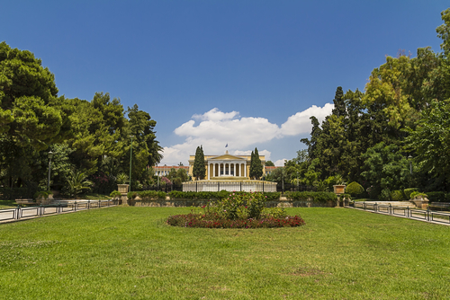 Jardines de Zapion en Atenas