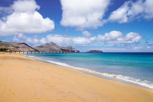 Playa de Portosanto en Madeira