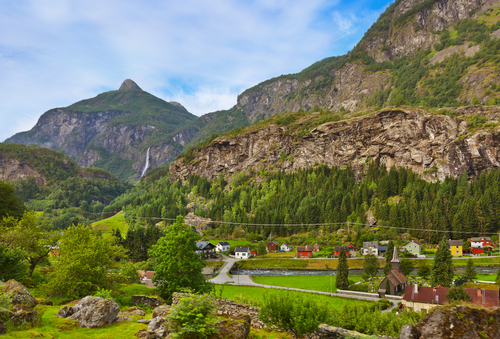 Panorámica desde el tren de Flam