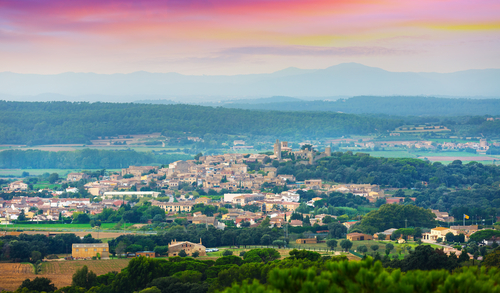 Vista de la comarca de Pals