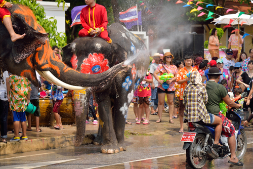 Festival Songkran en Tailandia