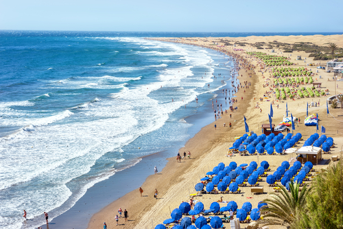Playa del Inglés en Gran Canaria