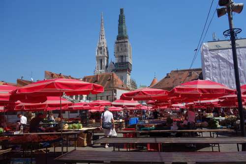 Mercado de Dolac en Zagreb