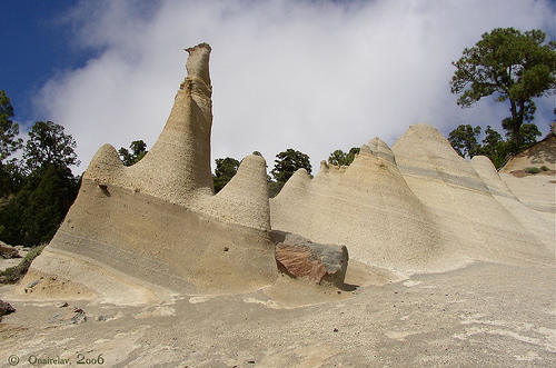 Paisaje lunar de Granadilla en Tenerife